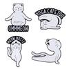 2-10pcs/set Cartoon Animal Collection Enamel Pins Cute Capybara Pet Dogs Cats Brooches Lapel Badge Jewelry Gift For Kids Friends