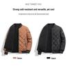 2024 Men's Large Winter Down Jacket - Velvet-Lined, Thickened Baseball Style with Stand Collar