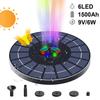 New Floating Solar Fountain Garden Waterfall Fountain Bird Bath Fountain With 360° Rotatable Nozzle Water Pump For Ponds Garden