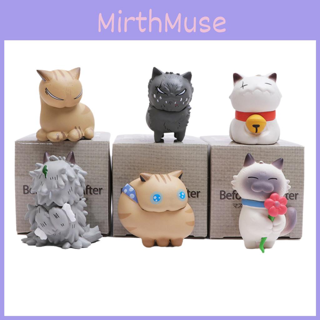 Adorable Stray Cat Blind Box Siamese Cat White Cat Plastic Toy Collectible