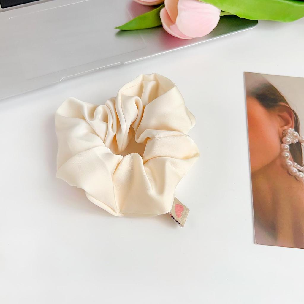 Hochwertiges koreanisches Haargummi-Set im Maillard-Stil aus Satin