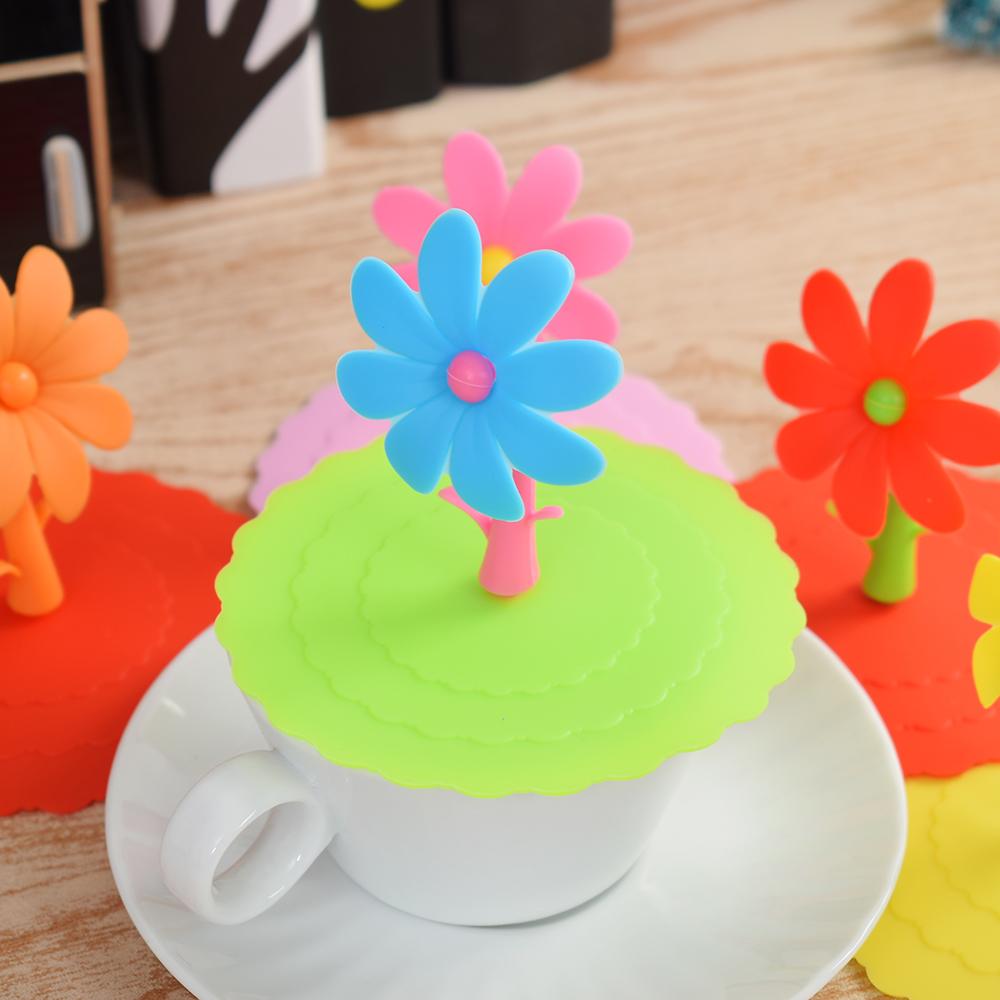 Coperchio in Silicone per Tazza per Alimenti Coperchio Creativo per Tazza Antipolvere Sigillante Coperchio in Silicone per Bicchiere da Bevande Coperchio per Tazza Calda Non Contiene Bpa