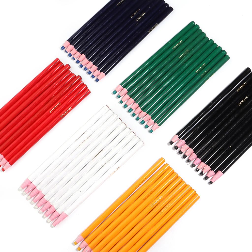 6pcs Fabric Cloth Marker Pencils Multicolor Cut-free Sewing Chalk Tailor Pen For DIY Crafts Clothing Sewing Marking Crayon Tools