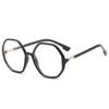 new polygonal Plain glasses anti blue light eyeglass frame retro personality large fashion eyeglasses for women men