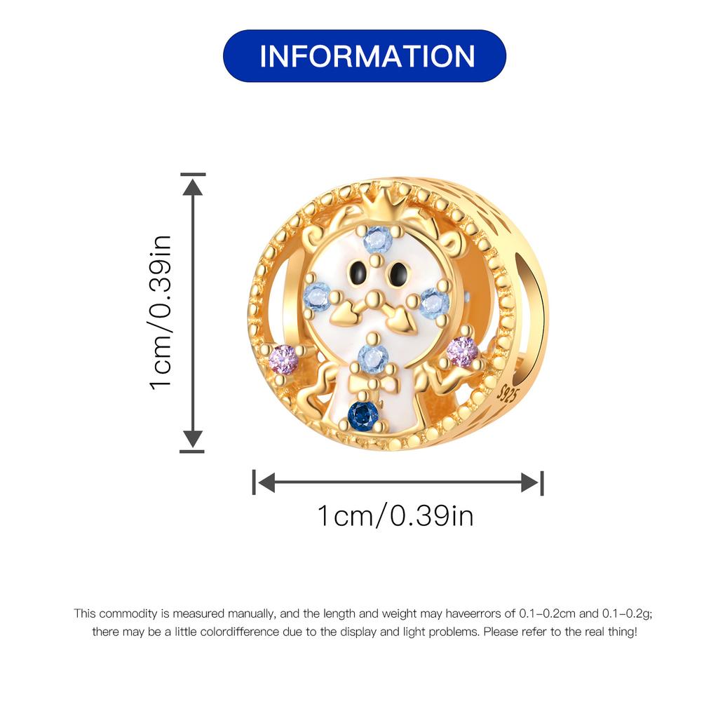 Beads Copper Charms Original Golden Clock Halloween Beads Fit Bracelet Jewelry Diy Women Fine Gift Accessory