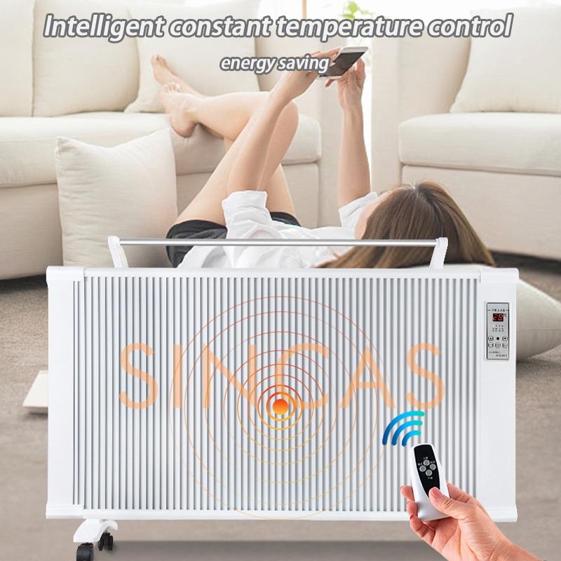 Household Bedroom Vertical Wall-mounted Heater Convection Carbon Fiber Heater Intelligent Constant Temperature Heating Dryer