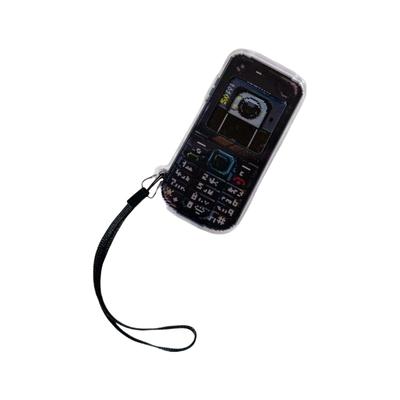 Pendentif de Téléphone Moderne Porte-clés Bijoux Porte-clés Pratique Pendentif Bijoux de Téléphone Texture PVC Cadeau pour Usage Quotidien Fête
