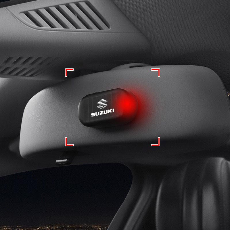 GR Gazoo Racing Car Solar Powered Wireless Anti-Theft Caution Lamp LED Flashing Light for Suzuki Jimny Samurai S-Cross SX4 GW250 Swift XL-7 ALTO IGNIS