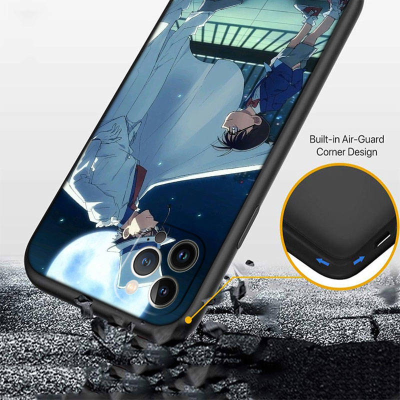 JO17 Detektiv Conan Pouzdro na telefon pro iPhone 7 8 11 12 13 14 15 16 16E XS Pro Max XR X SE Samsung S20 S21 S22 S23 S24 FE Ultra Plus Lite S21S A55