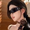 Black Headband Sunglasses, For Men And Women, Cool Futuristic Style, Trendy Accessories