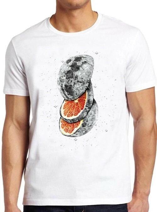 Lunar Fruit Planet Sci Fi Science Fiction Space Cosmic Galaxy Tee T Shirt M16 M