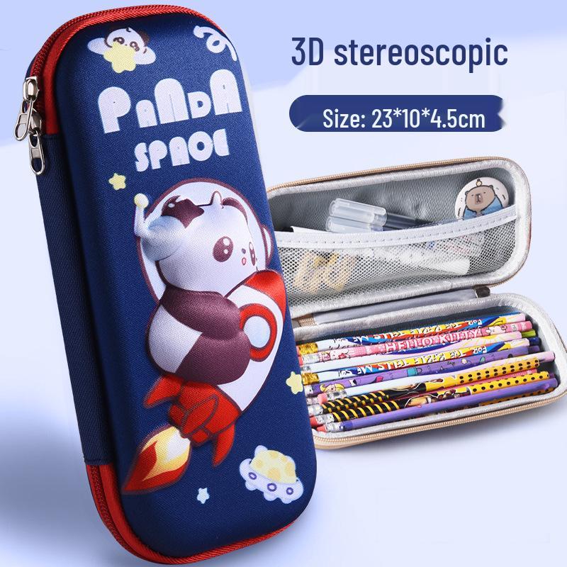 Large 3D Cartoon Pencil Case for Primary School Students