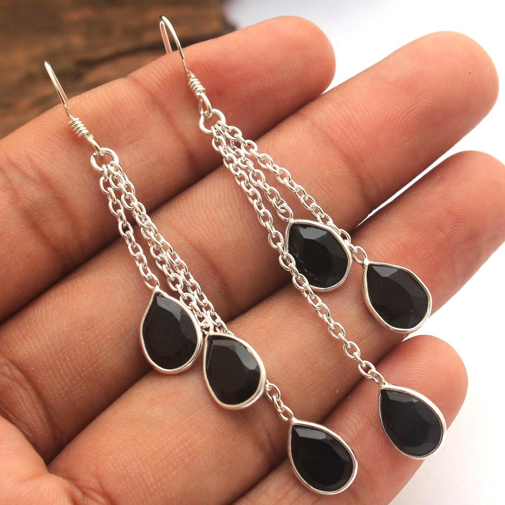 Carnelian, Labradorite, Moonstone, Amethyst Silver Earring, Women Jewelry, 925 Sterling Silver Handmade Earring, Gift For Her