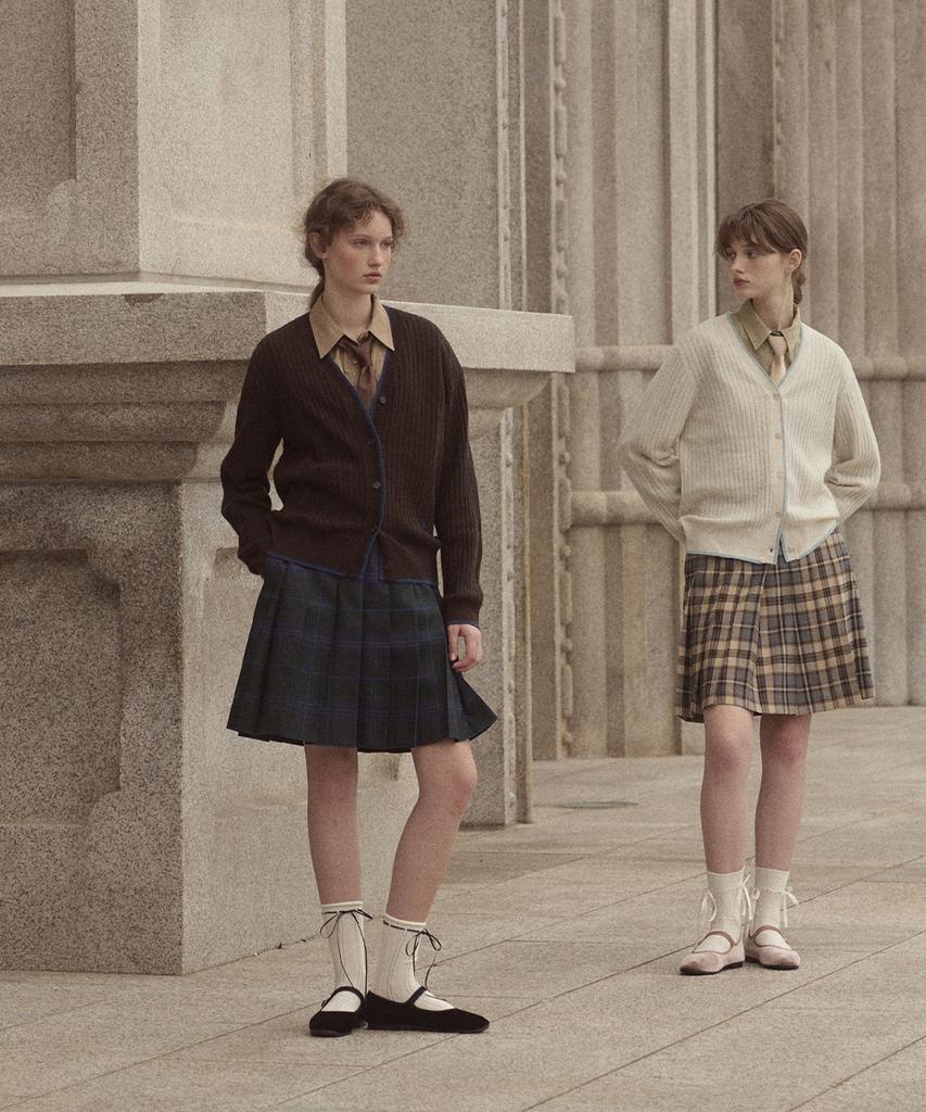 Lagpiswiwedeoweeo Rfh Classic Check Pleats Skirt - 3Color