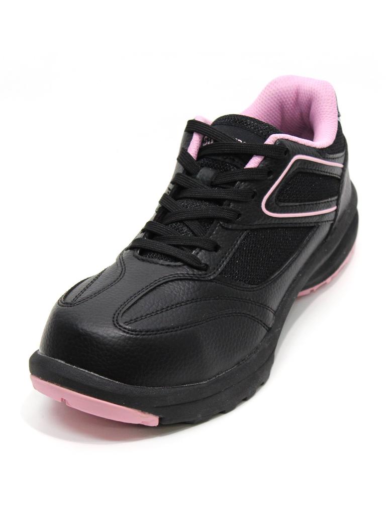Margo Safety Work Shoes with Resin Toe Medallion Safety Size cm Women's Cap, Lightweight, Shock-Absorbing Heel, 507, Black, 23.0