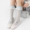Women's Spring and Summer Thin Lace Lace Medium Tube Boneless Cotton Socks