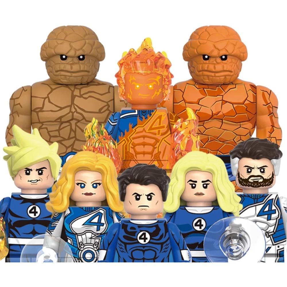 G0151 Nya Fantastiska Fyran Set Byggklossar Human Torch Mister Fantastic Galactus Mini Actionfigur Leksaker