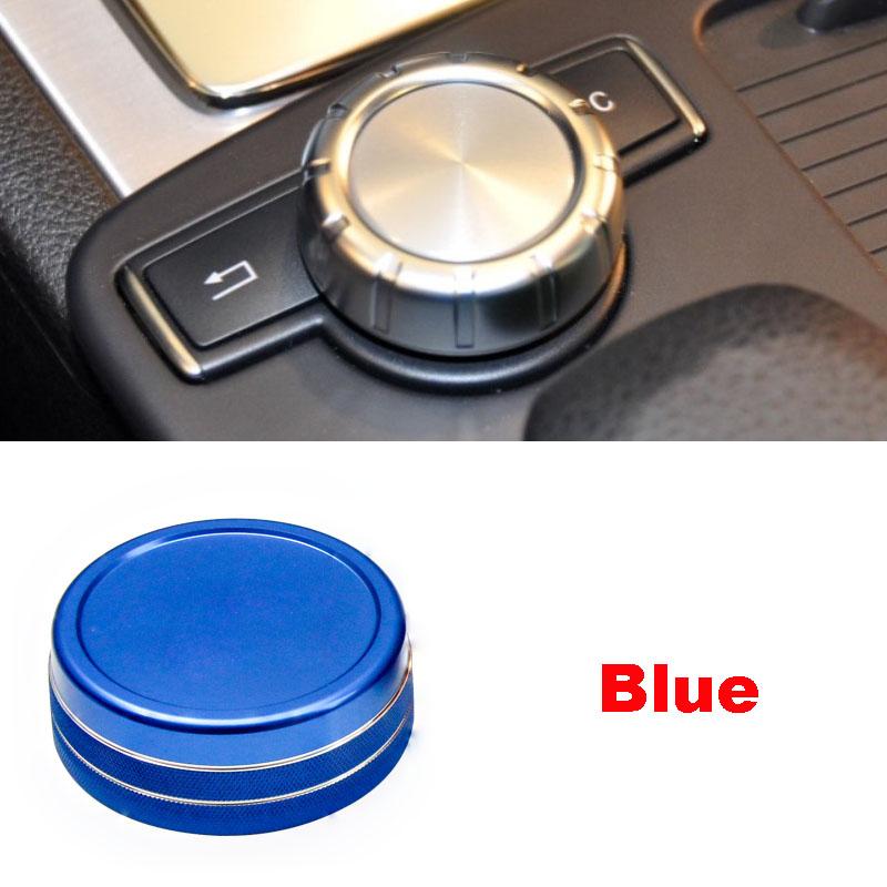 

Car styling for Mercedes Benz C Class W204 2008-2013 Car air conditioning Rotary knob button Blue-c