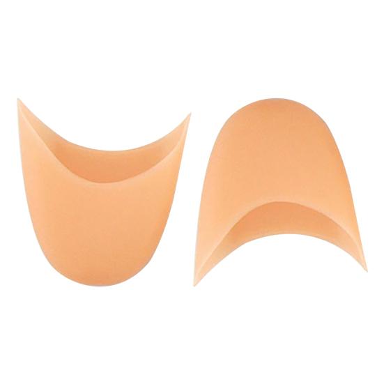 Femei Fată Silicon moale Nude Pointe Balet Dans Pantofi Tampoane Îngrijirea picioarelor Toe Cap