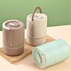 Large Capacity Thermal Lunch Box Round Insulated Lunch Box Portable Lunch Container Set  School
