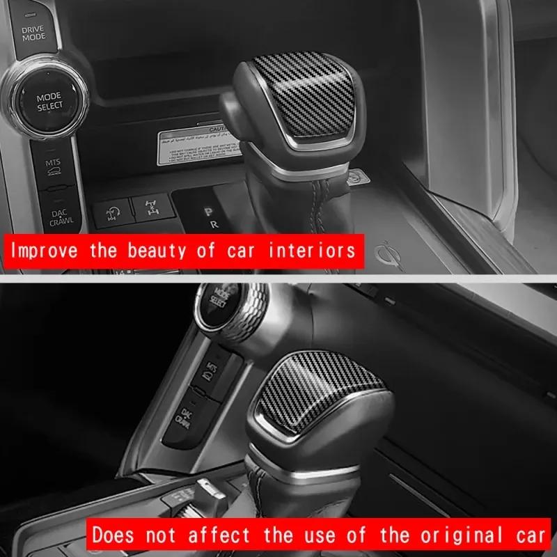 For Toyota Land Cruiser 250 Prado LC250 2024 center console Gear Shift Knob Gear Head cover  Sticker  Interior Accessories