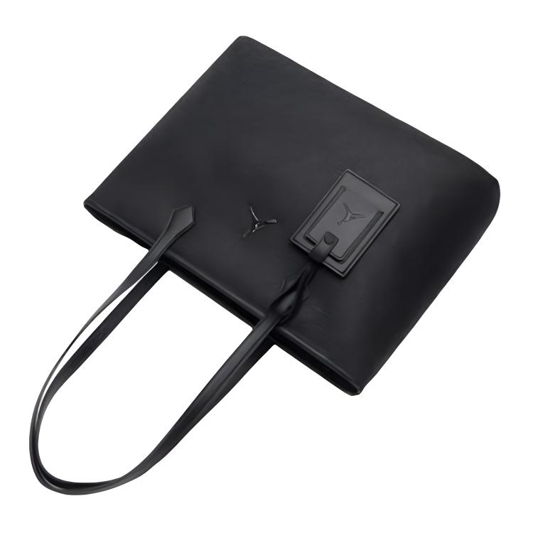 New Jordan Synthetic Leather Tote Bag, Shopping Bag, Handbag Unisex Black JD2443029AD-001