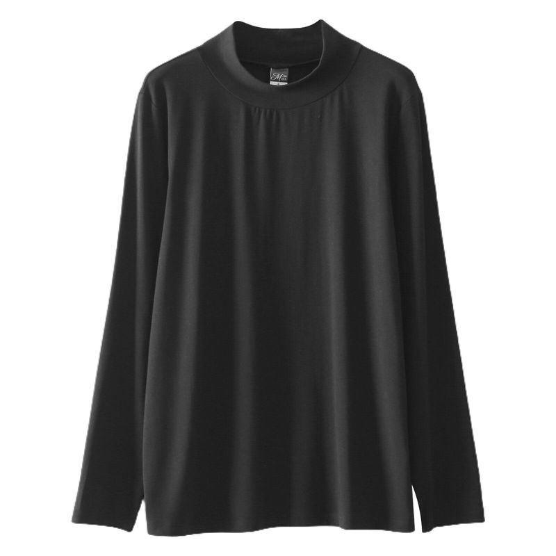 

Universal U-Neck 100.00kg Easiest for Match Long Sleeves T-shirt Bottoming Shirt Black (Half Turtleneck) 3XL