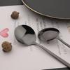 6Pcs Tea Coffee Stir Mini Spoons Small Mirror Stainless Steel Spoon Kitchen Accessories Black Rose Gold Teaspoon Set Wholesale