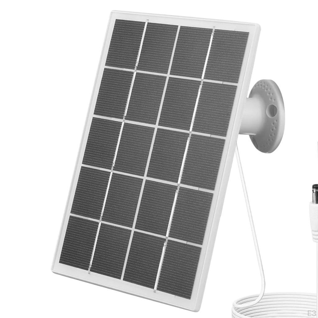 3.3W Solar Panel Charger Doorbell Charging Higher Effciency Sturdy Multifunction for Outdoor Yard