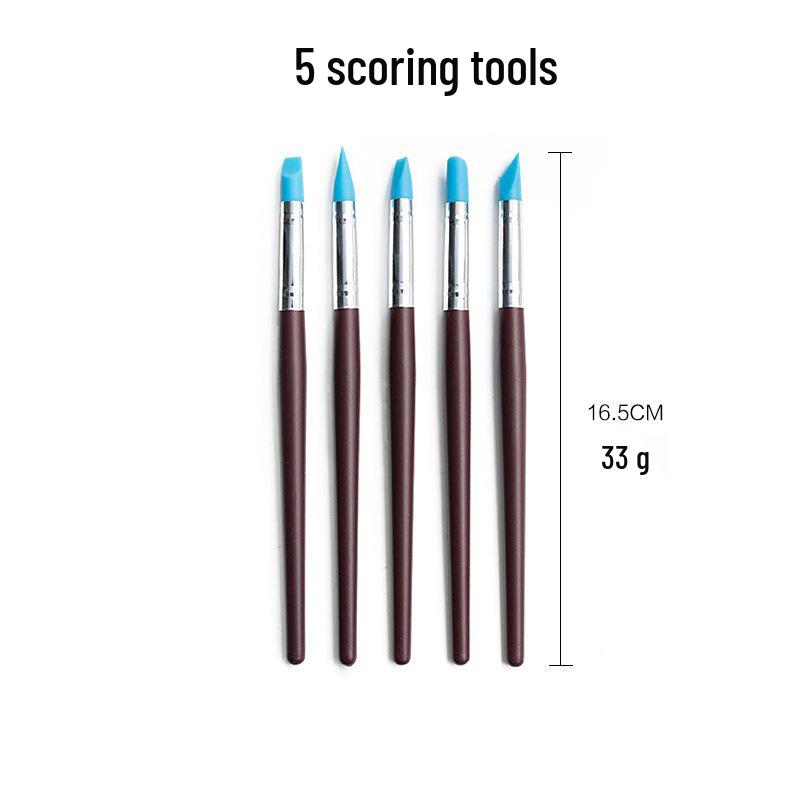10-Piece Silicone-Tip Ceramics and Clay Sculpture Tool Set