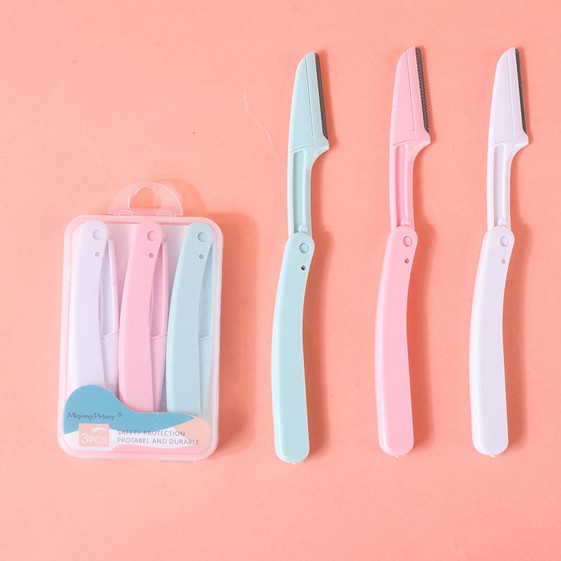 1/3pcs Pocketknife Eyebrow profiler Hair Remover Eyebrow Shaper Shaver facial epilators Eyebrow Trimmer for Ladies Face