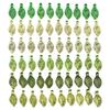 Packung mit 40/50/60 Elegante Acryl-Anhänger Set Grüne Dekorative Perlen Mit Löchern DIY Basteln Schmuckkomponenten