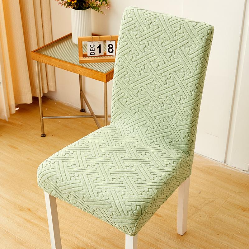 Skirt Chair Cover Household Dining Chair Cover Jacquard Seat Cushion Cover Chair Cover Universal Elastic Stool Cover