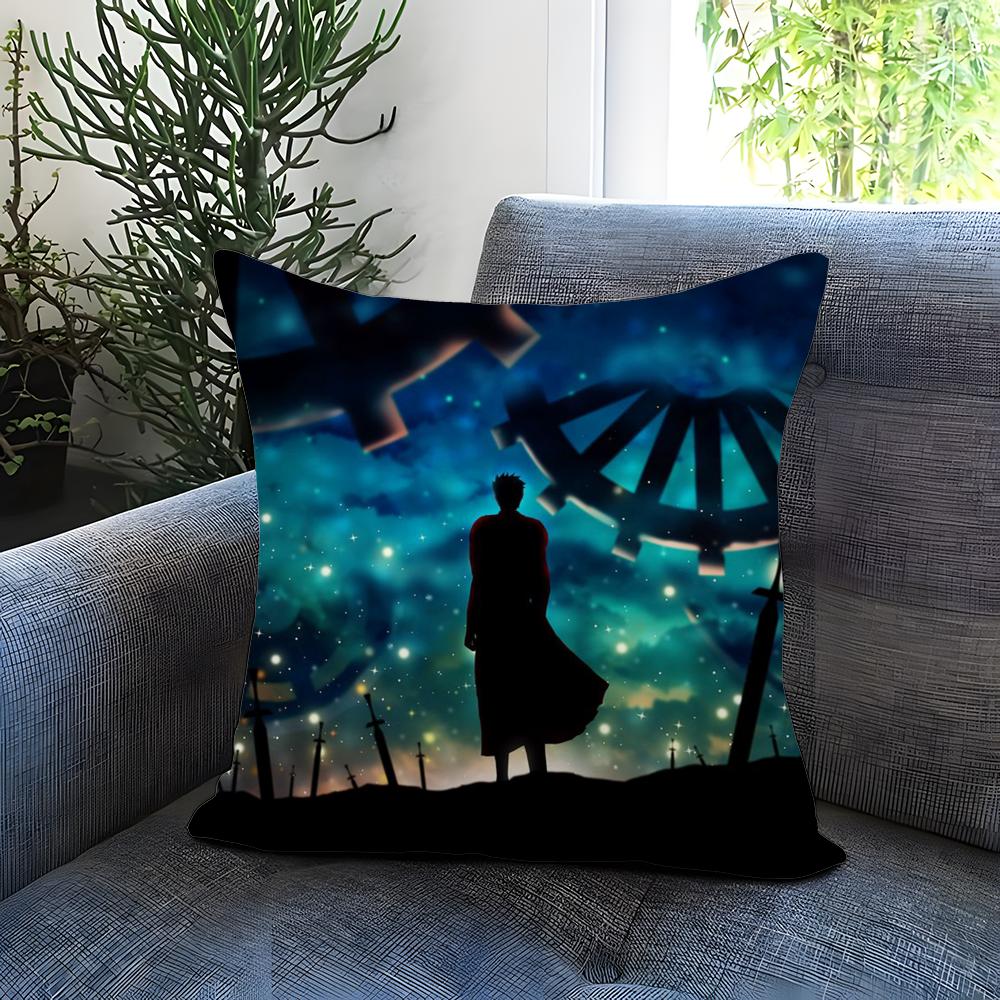 anime S-Steins Gate Cushion Cover Comfortable Reversible Pillow Cover Ideal for Car Sofa Bedroom & Beyond