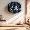 Large-screen LED Clock Wall Clock Temperature and Humidity Date Sunday Mode Electronic Wall Clock When Weather Is Displayed