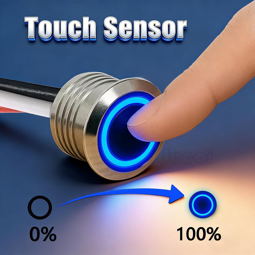 LED Dimmer 5V12V 24V Touch Sensor Control Switch Button Control Dual Memory Function LED Strip Bed Wall Cabinet Stepless Dimming