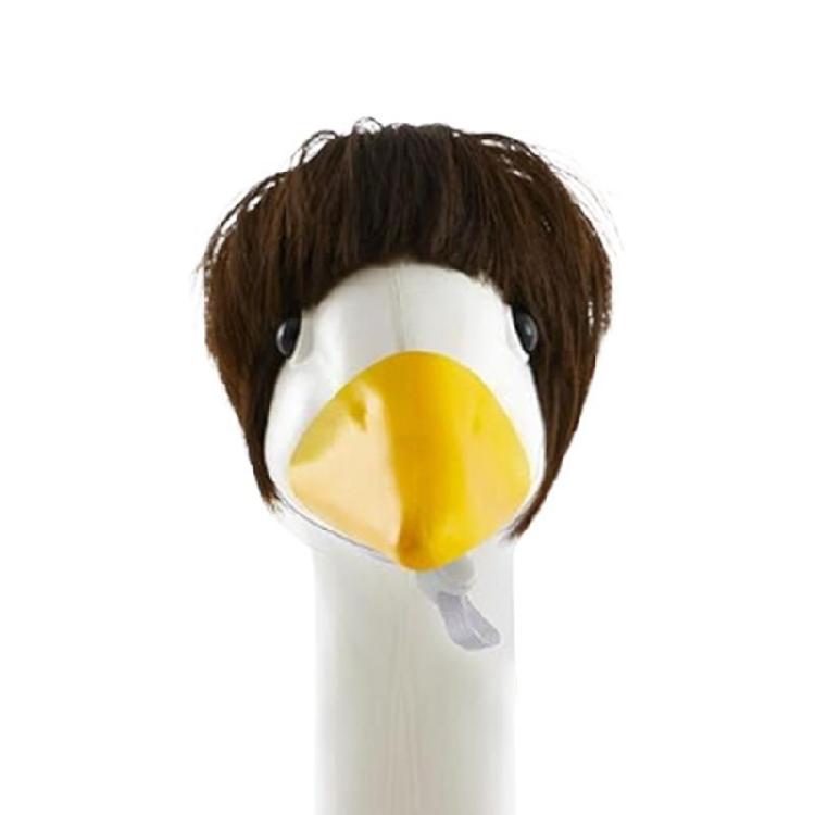 Unerhört lustige Gänse Perücken Haustiere Foto Requisiten Feiertags Haustierkostüm Perfekt für Rasen Gänse Dekorationen und zum Verleihen von Charakter an Haustieroutfits