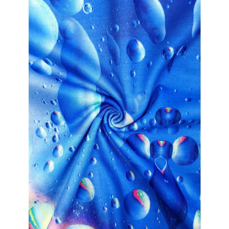 Women'S Tie Dye V-Neck T-Shirt, Casual Summer Regular Length Vibrant Color Block Design Tops