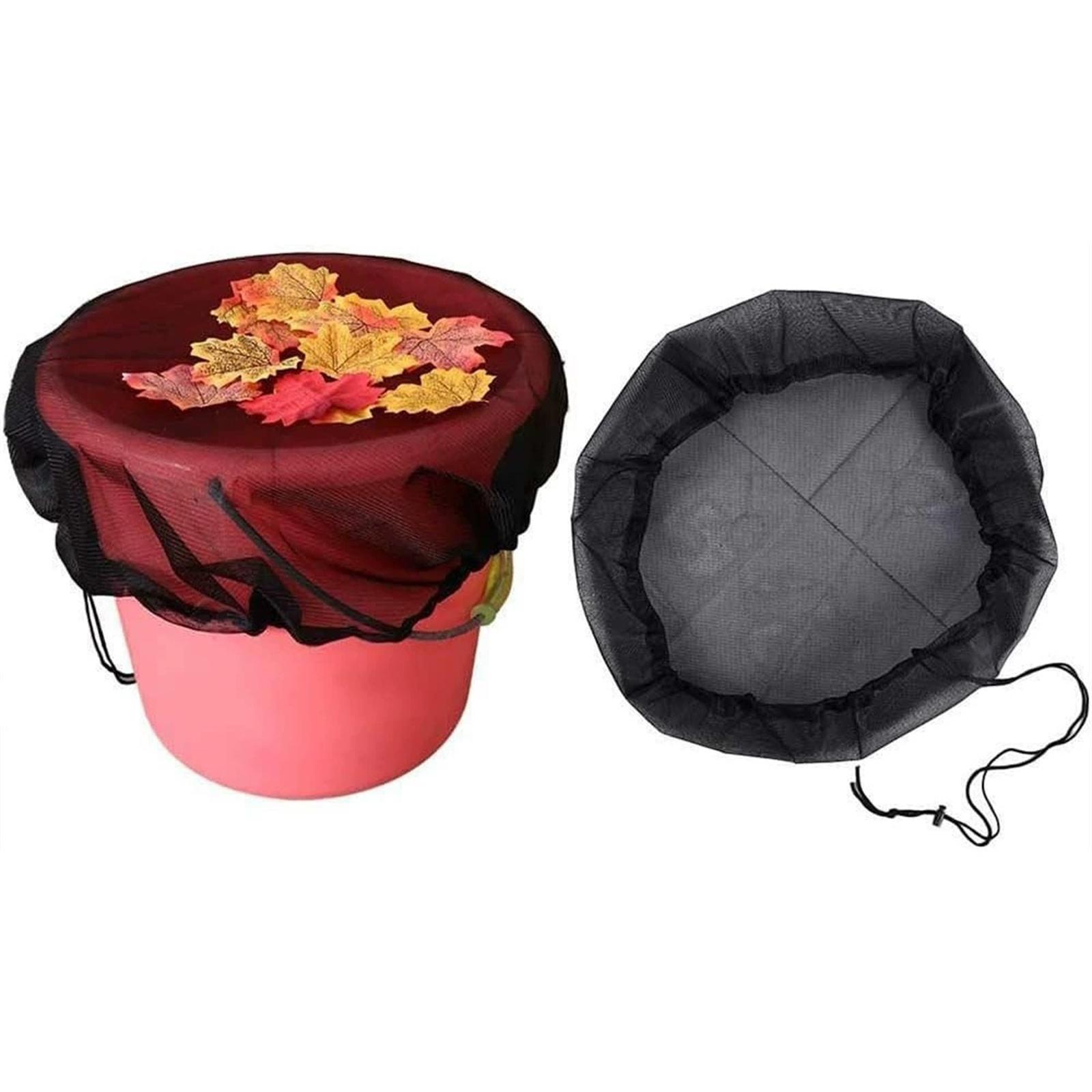 

Nylon Rainwater Tank Filter Bag–Drawstring Mesh for Rain Barrel, -Insect and -Fall Leaves, Garden Supplies, Water Filtration Net for Outdoor Use S чёрный