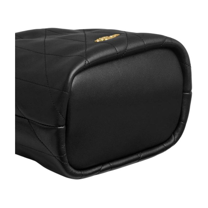 Coach Faye 17 detalles acolchados bolso de hombro de piel de oveja pequeño para mujer negro