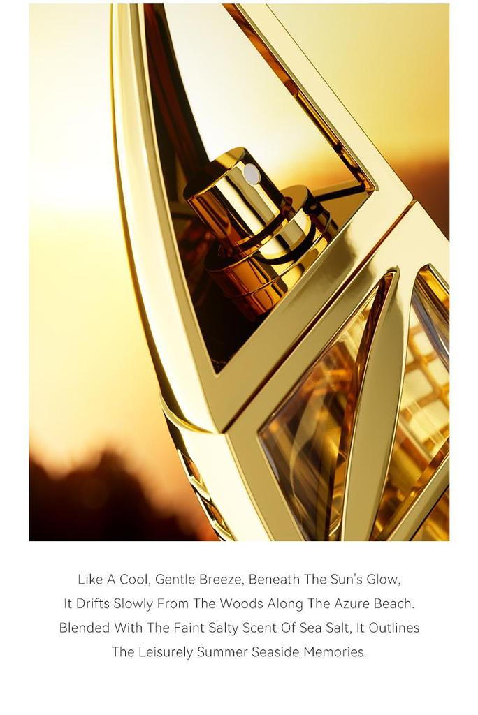 MORAKOT Golden Parfum, Burj Al Arab Inspired Sailboat Luxury Fragrance for Men & Women,  Sandalwood, Sea Notes, Long Lasting, 75ml