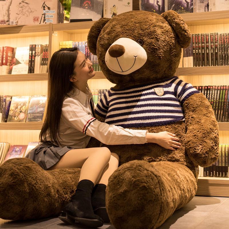Giant Plush Teddy Bear Pillow for Hugging and Sleeping - Perfect for Girls