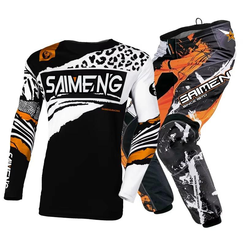 Motocross Kinder Set MX Trikot und Hose Kinder Set Dirt Bike MTB DH UTV Enduro Ausrüstung Kombi Off Road Jugend Rennanzug