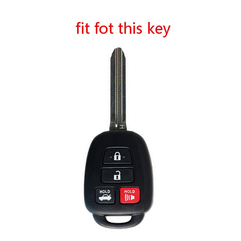 Silica Gel Car Key Cover Case For Toyota Camry Rav4 Corolla Tacoma Vios Prius C Highlander Accessories Key Cover