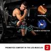 Sports Knee Support Brace, Adjustable Compression Knee Sleeve with Removable Strap, Breathable Knee Protector for Fitness Workout Outdoor Sports