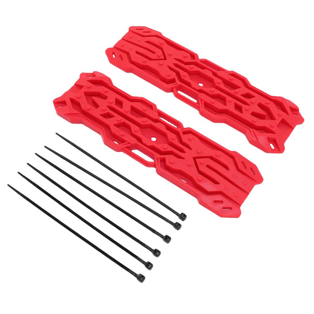 1 Pair RC Crawler Decorative Board Escape Recovery Plastic Sand Simulation Ladder for Remote Control Car with Cable Ties