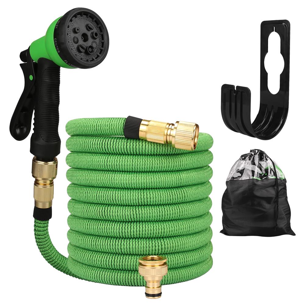 25/50/75/100ft Portable Garden Hose Water Gun For Cleaning Car Wash Machine Watering Sprinkler Durable Water Gun with Water Hose