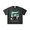 T-shirt Unisex in Cotone Pesante 260 GSM Filato Doppio Titolo 32 100% Cotone Pezzo Unico Stampa V74 Zoro