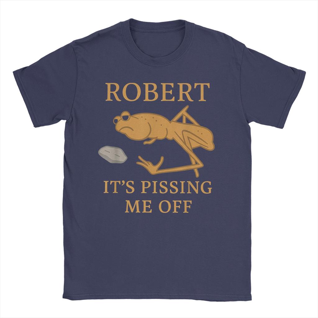 Robert Pissing Me Off TShirts for Men Women Marcus The Worm Awesome Cotton Tees Crew Neck Short Sleeve T Shirt 6XL Clothes
