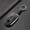 Metal Suede Car Remote Key Cover Case Holder Shell Chain Fob For Mercedes Benz B C E S Class S400L Cla Cls Glc Gle Gls Eqe Eqs